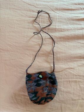 Vintage Handwoven Mini Crossbody Bag